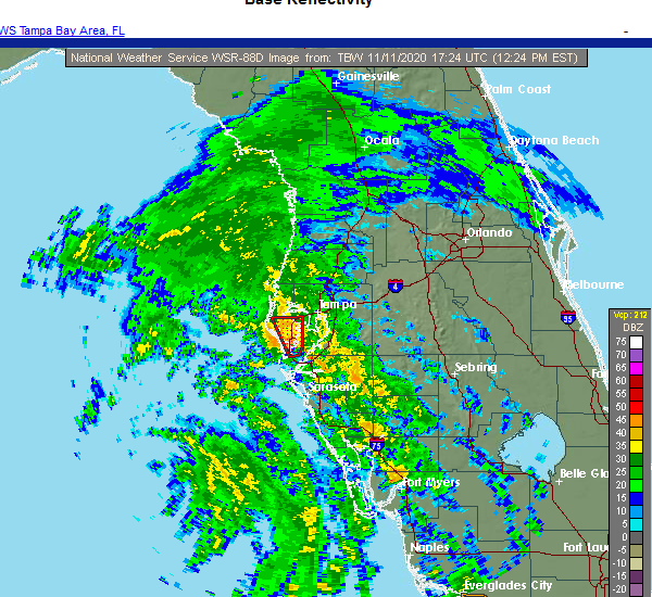 Interactive Hail Maps Hail Map for Belleair Bluffs, FL