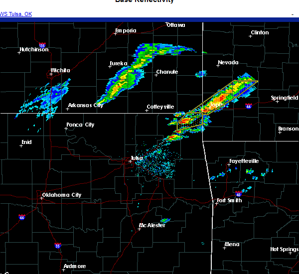 Interactive Hail Maps Hail Map for Wyandotte, OK