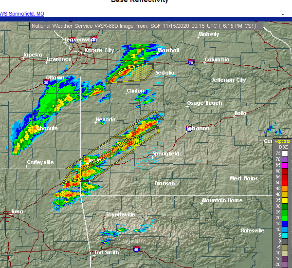 Interactive Hail Maps Hail Map for Bolivar, MO