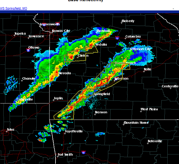 Interactive Hail Maps Hail Map for Springfield, MO