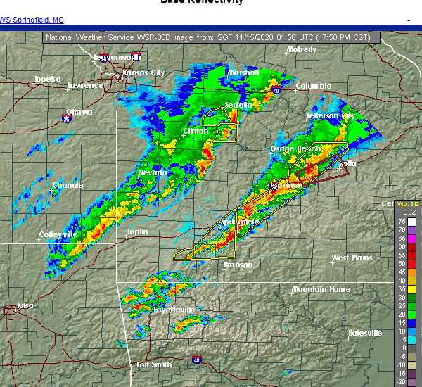 Interactive Hail Maps Hail Map for Springfield, MO
