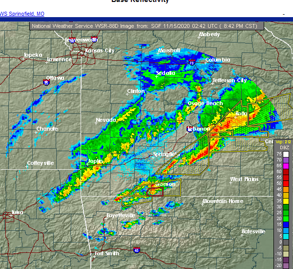 Interactive Hail Maps Hail Map for Blue Eye, MO