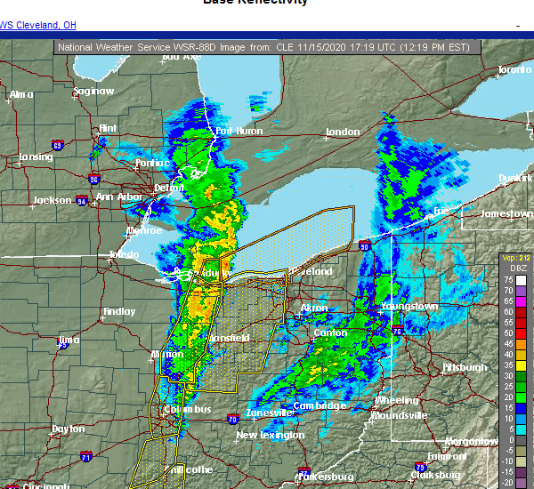 Interactive Hail Maps Hail Map for Beulah Beach, OH