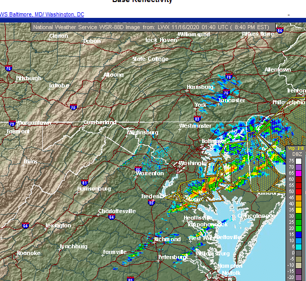 Interactive Hail Maps Hail Map for Huntingtown, MD