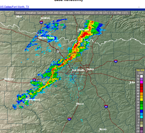 Interactive Hail Maps Hail Map for Fort Worth, TX
