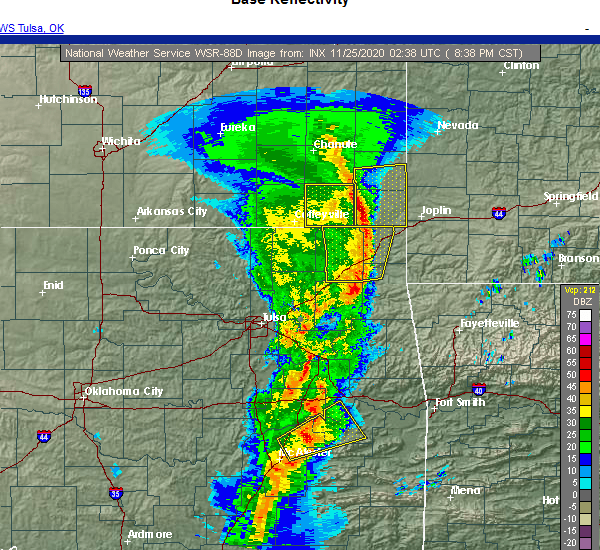 Interactive Hail Maps Hail Map for Disney, OK