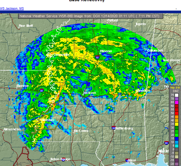 Interactive Hail Maps Hail Map for Vicksburg, MS