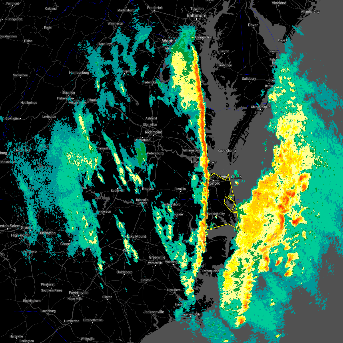 Interactive Hail Maps Hail Map for Coinjock, NC