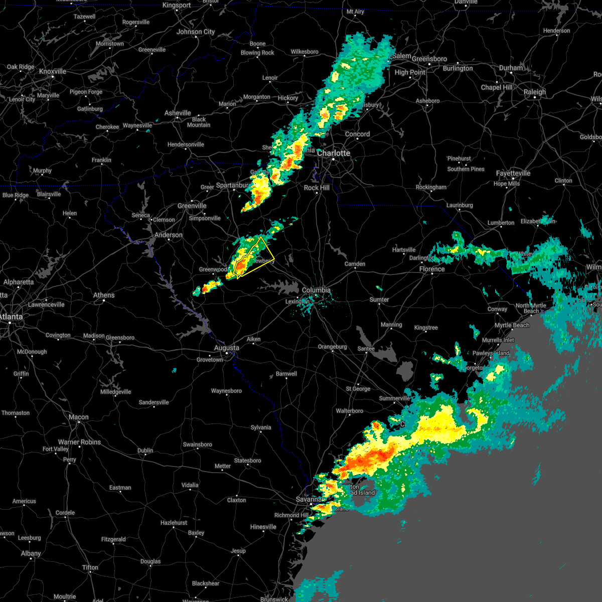Interactive Hail Maps Hail Map for Silverstreet, SC