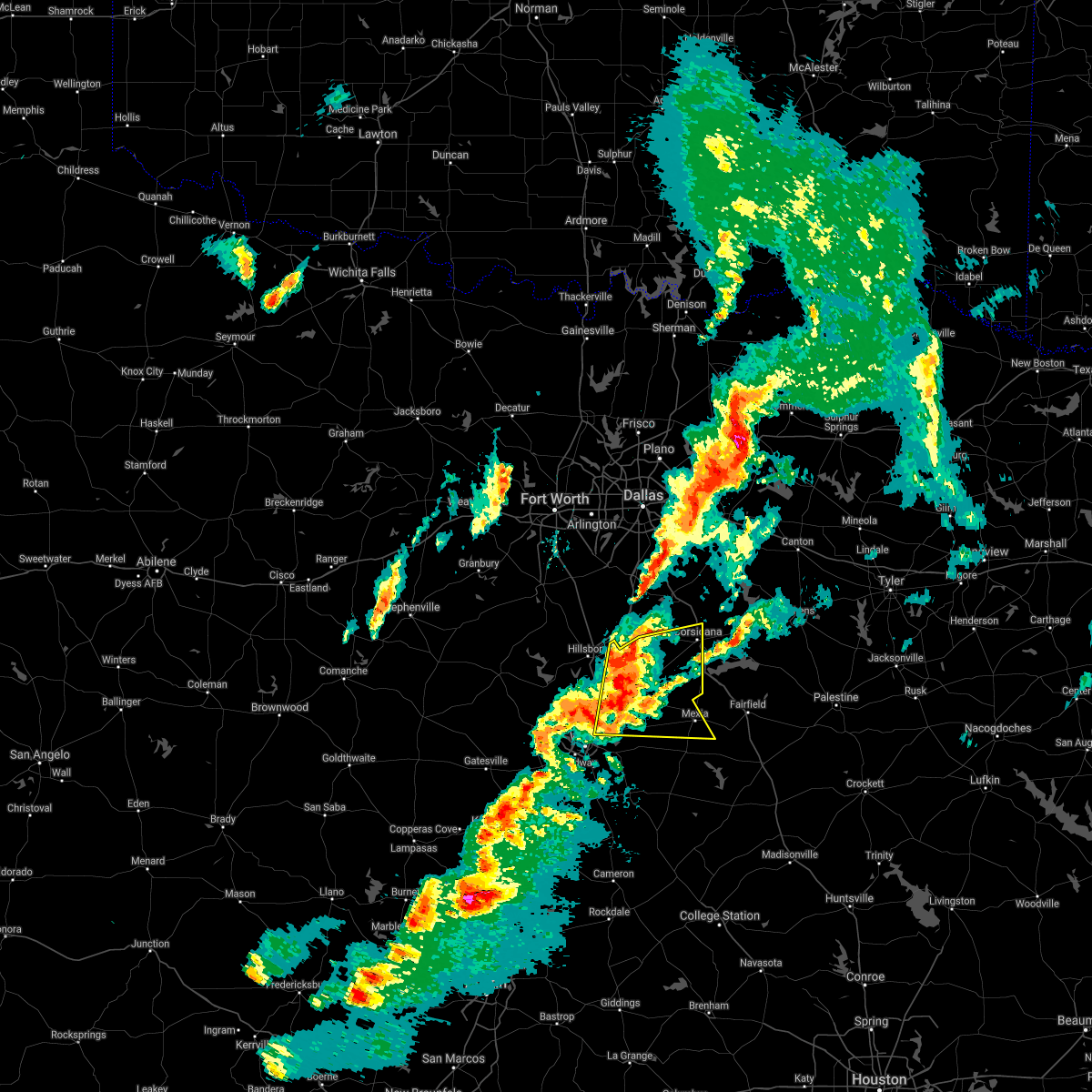 Interactive Hail Maps Hail Map for Dawson, TX