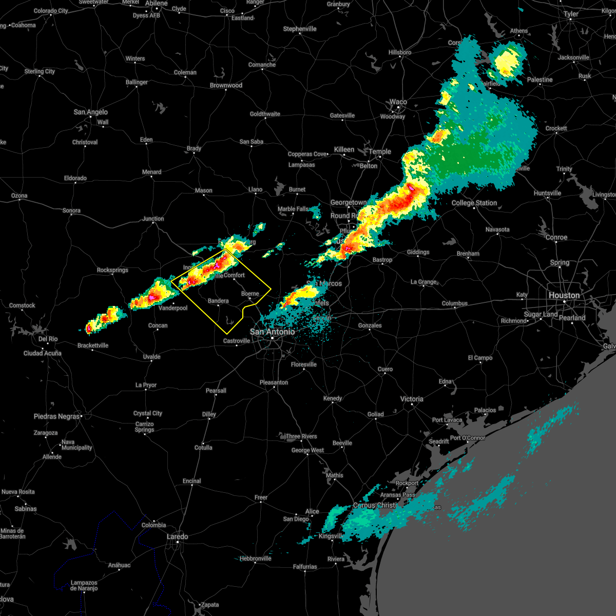 Interactive Hail Maps Hail Map for Kerrville, TX