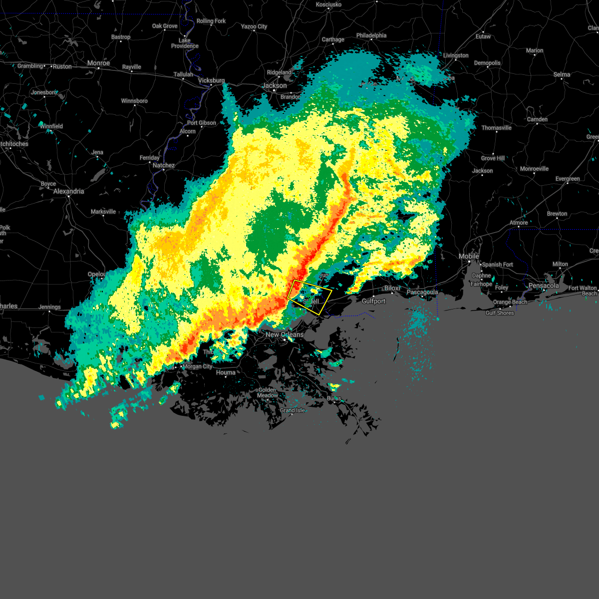 Interactive Hail Maps Hail Map for Mandeville, LA