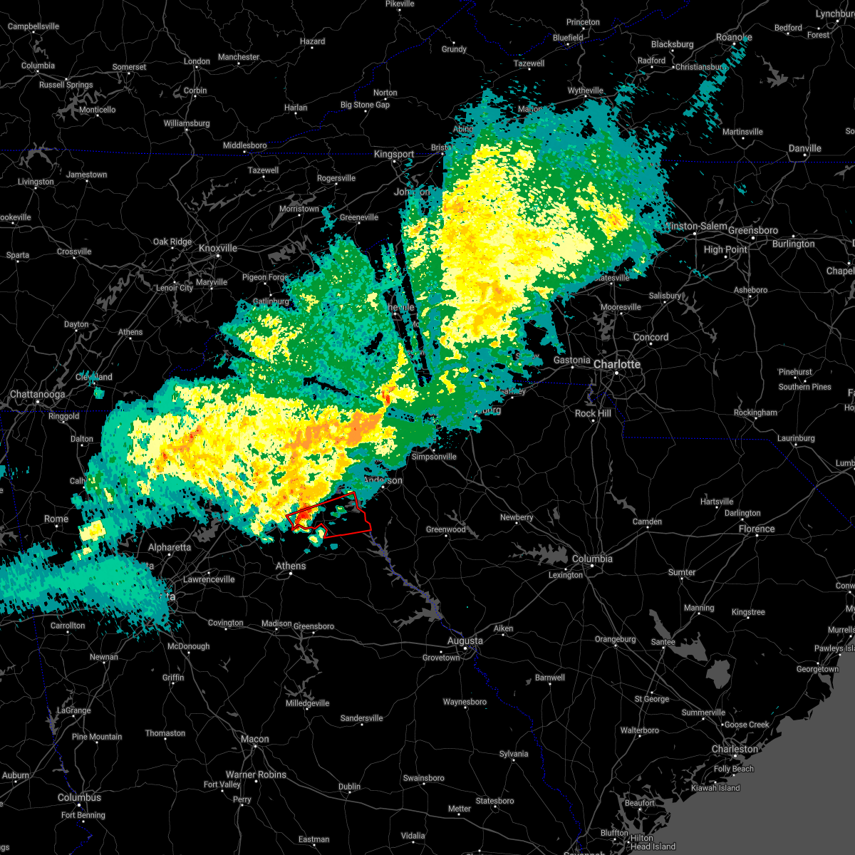 Interactive Hail Maps Hail Map for Lavonia, GA