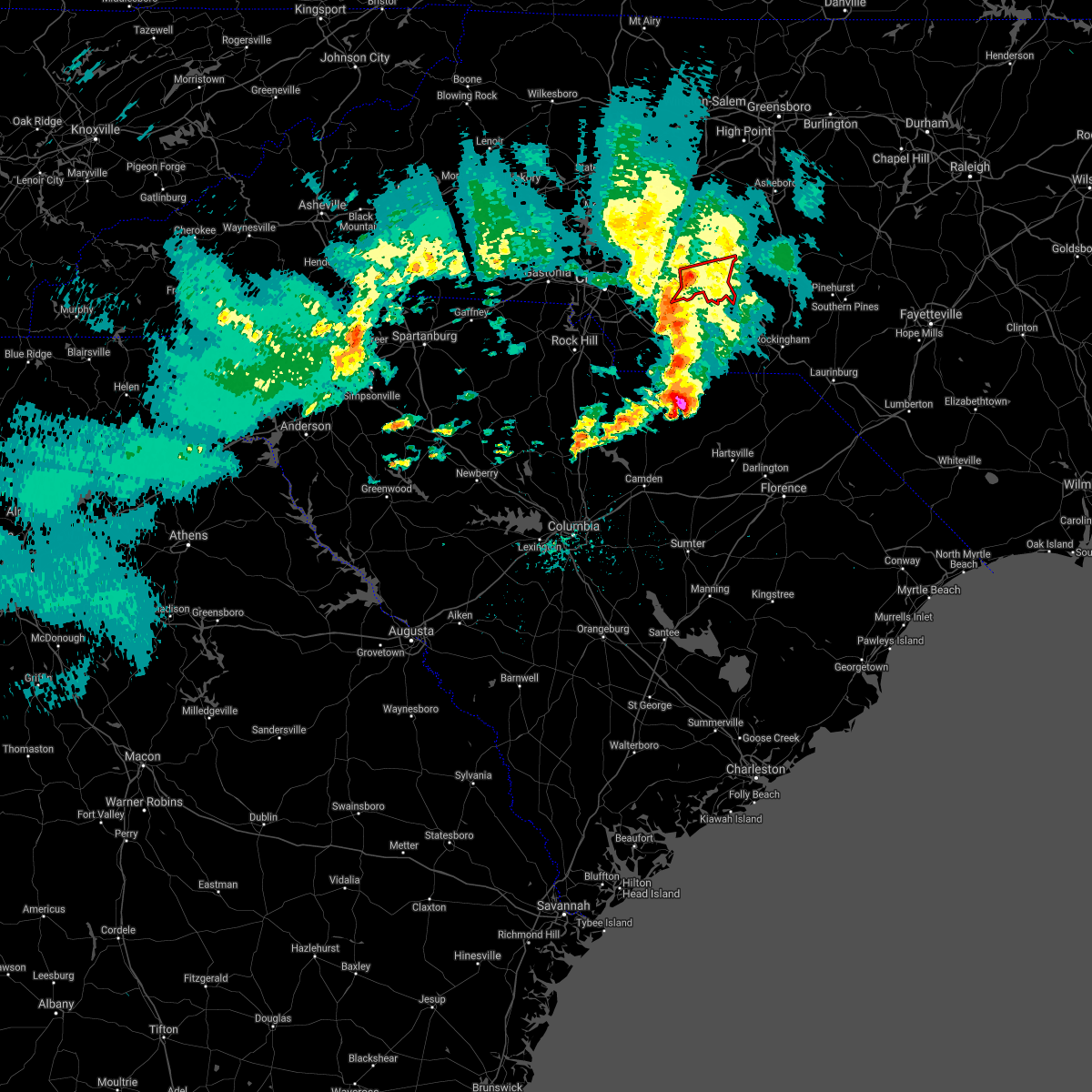 Interactive Hail Maps Hail Map for Oakboro, NC