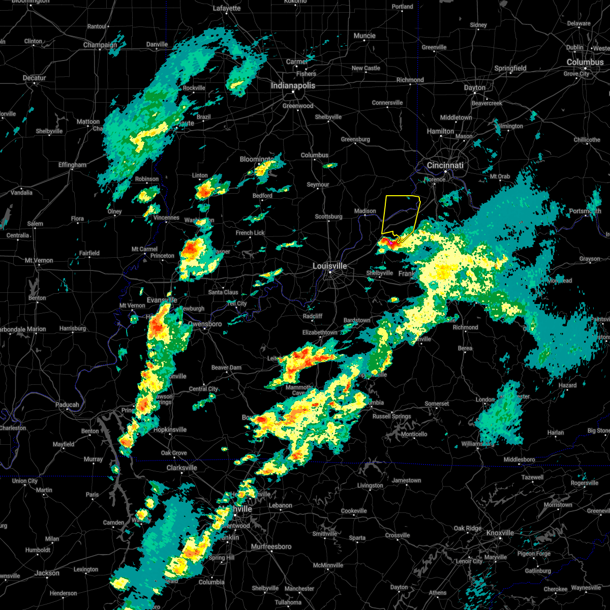 Interactive Hail Maps Hail Map for Worthville, KY