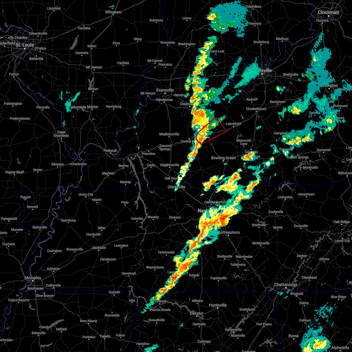 Interactive Hail Maps Hail Map for Caneyville, KY