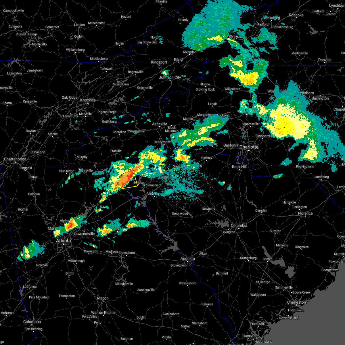 Interactive Hail Maps Hail Map for Westminster, SC