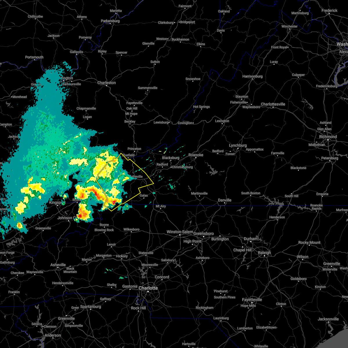 Interactive Hail Maps Hail Map for Pocahontas, VA
