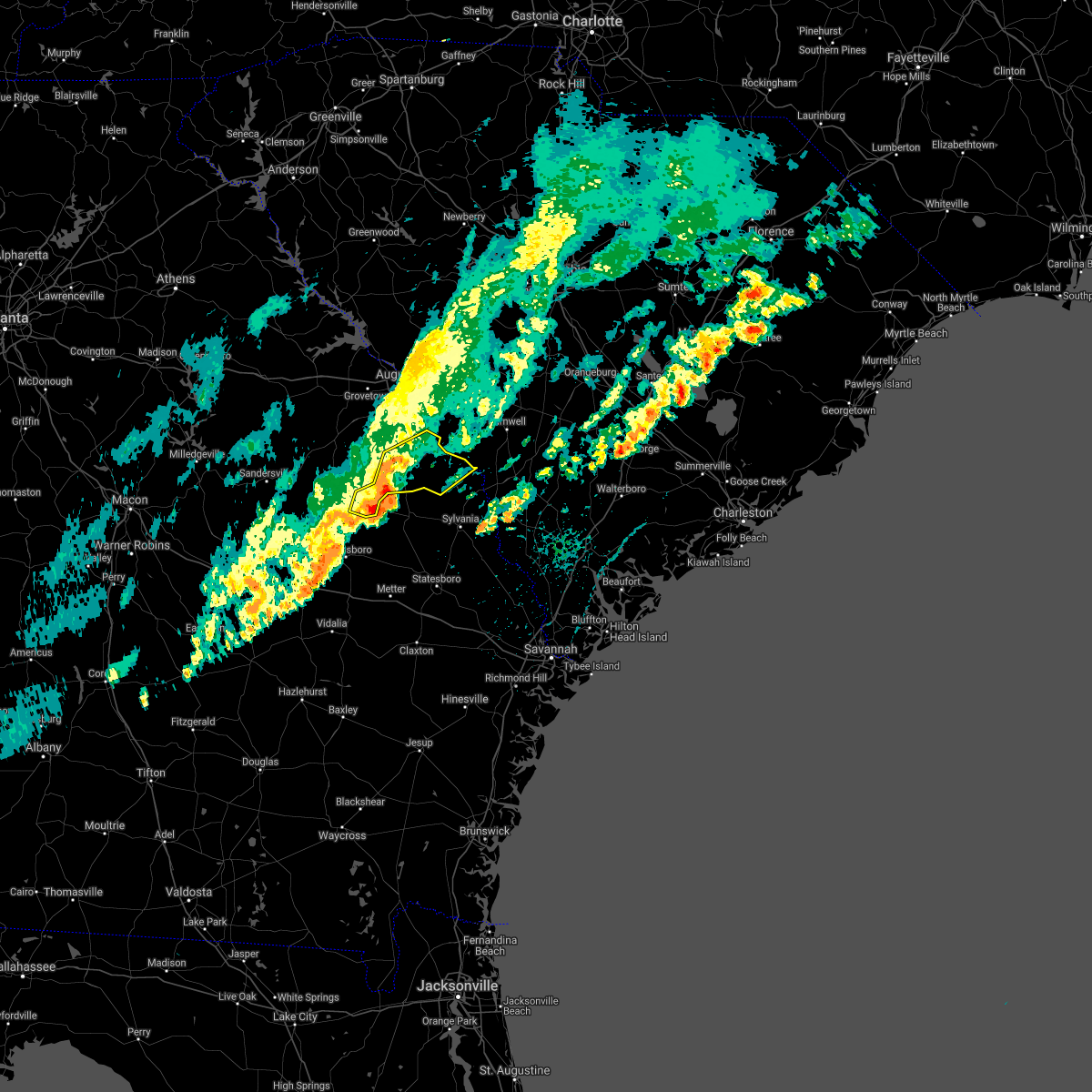 Interactive Hail Maps Hail Map for Midville, GA