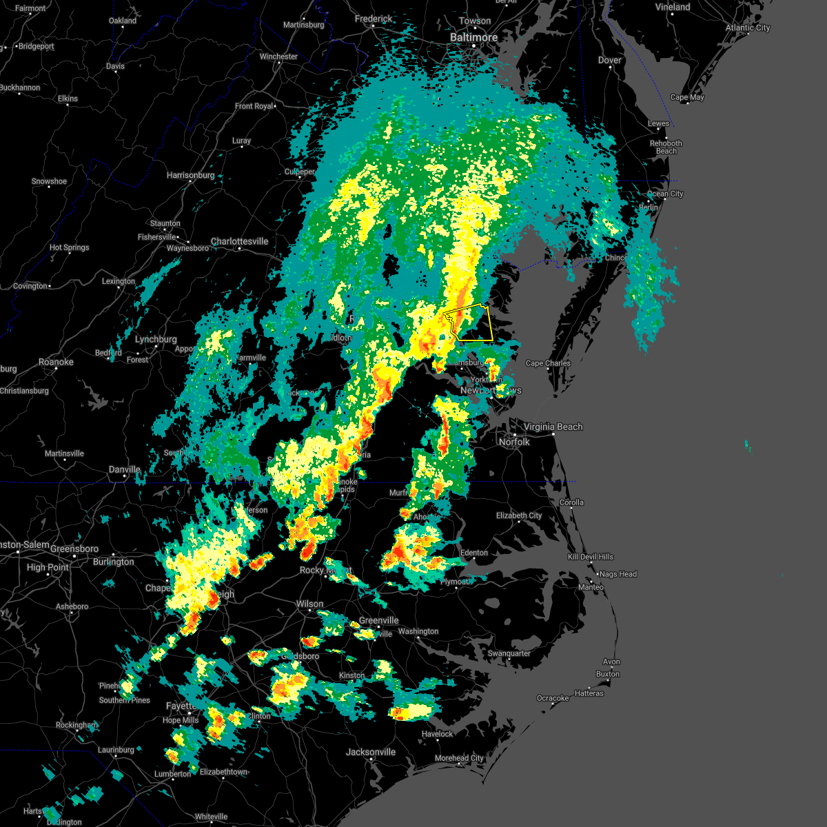 Interactive Hail Maps Hail Map for Urbanna, VA