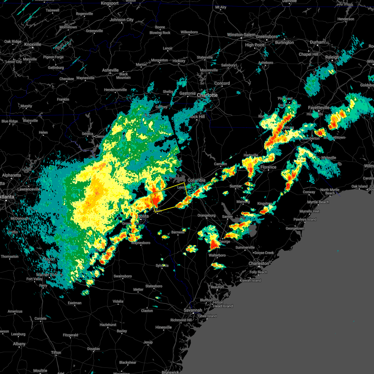 Interactive Hail Maps Hail Map for Ridge Spring, SC