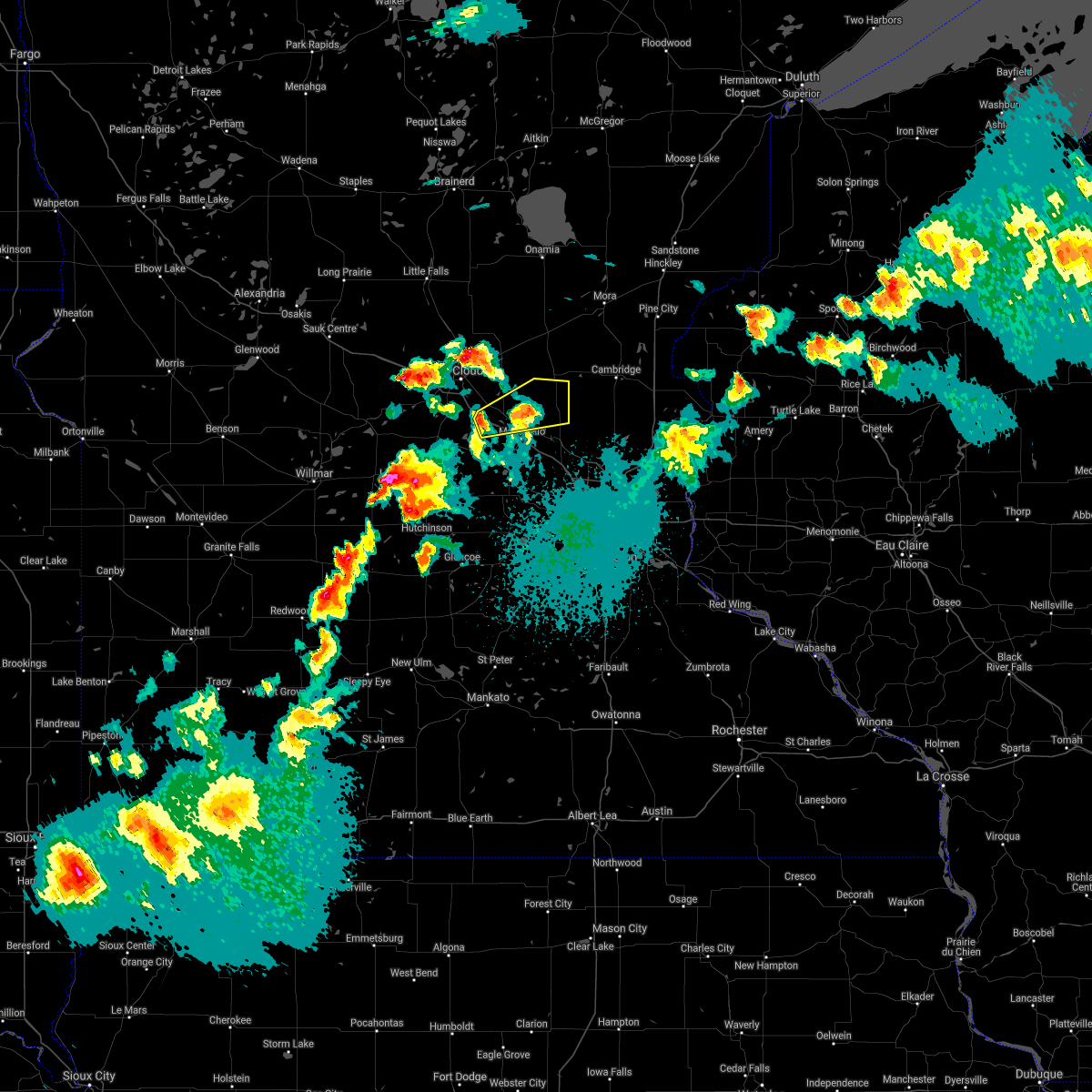 Interactive Hail Maps Hail Map for Clearwater, MN