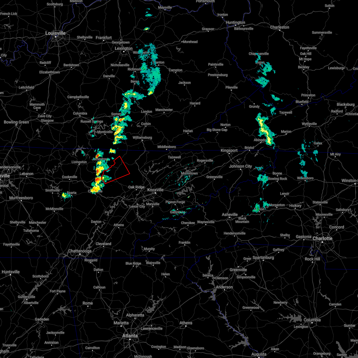Interactive Hail Maps Hail Map for Sunbright, TN