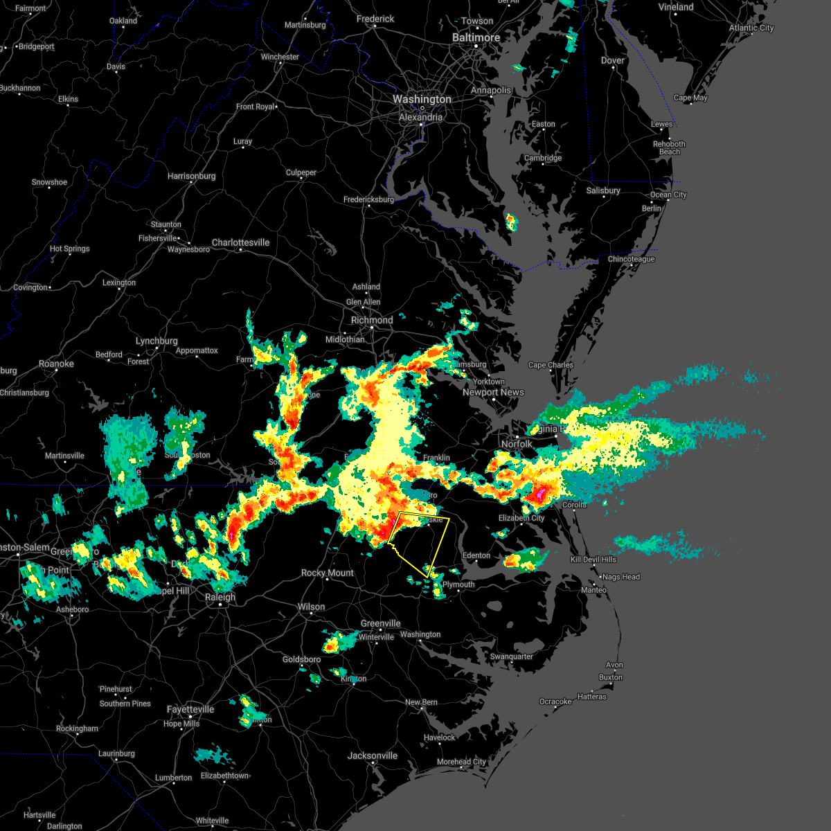Hail Map for Aulander, NC Interactive Hail Maps