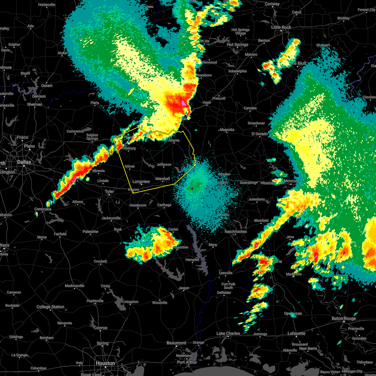 Interactive Hail Maps Hail Map for Pittsburg, TX