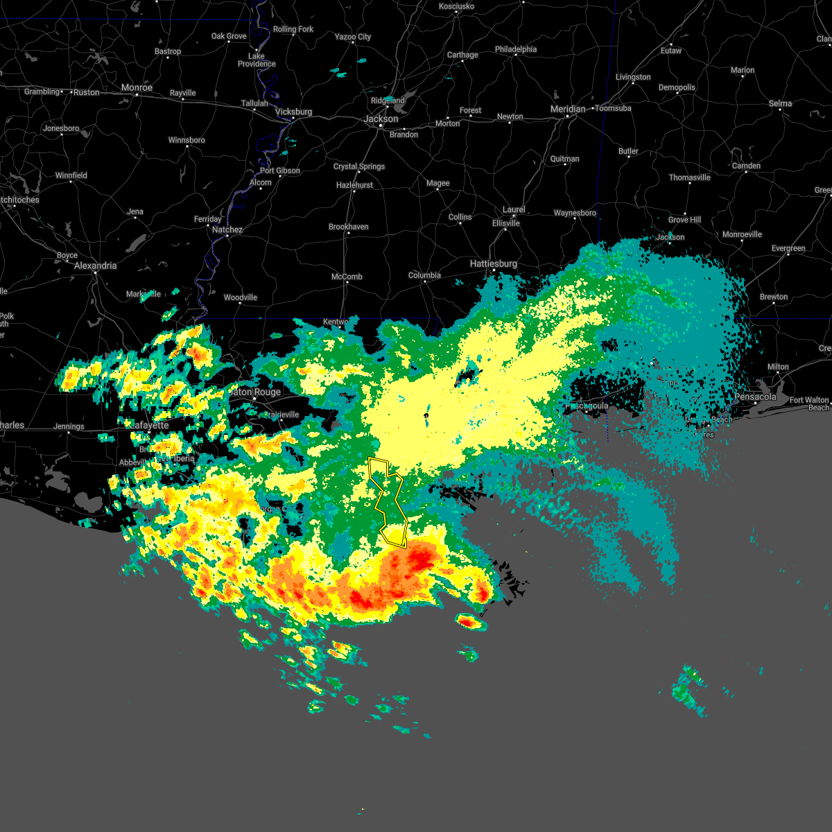 Interactive Hail Maps Hail Map for Jean Lafitte, LA