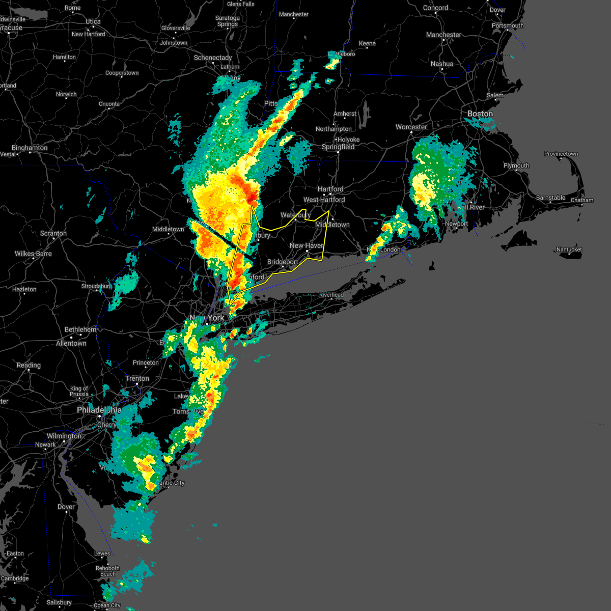 Interactive Hail Maps Hail Map for Wallingford Center, CT