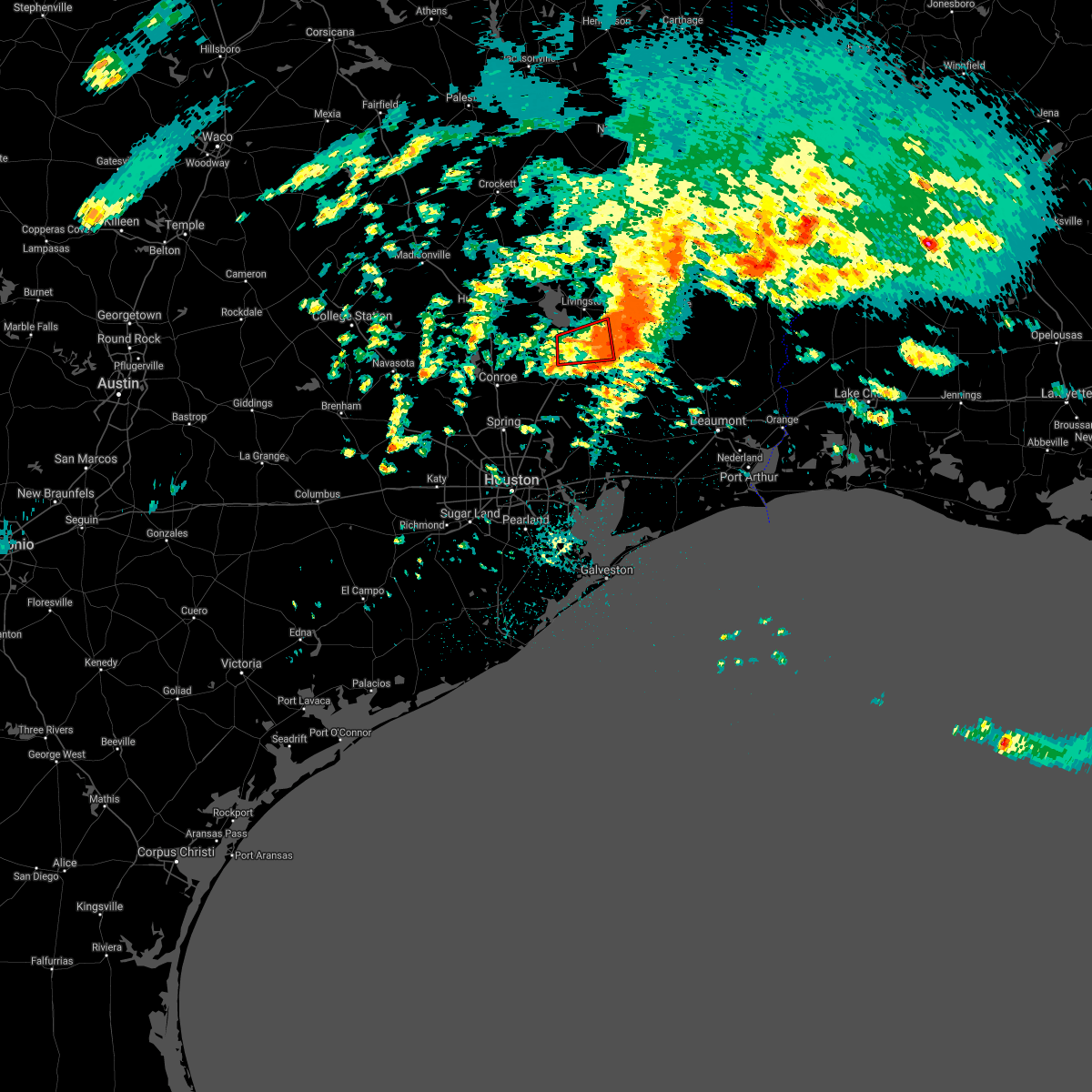 Interactive Hail Maps Hail Map for Goodrich, TX