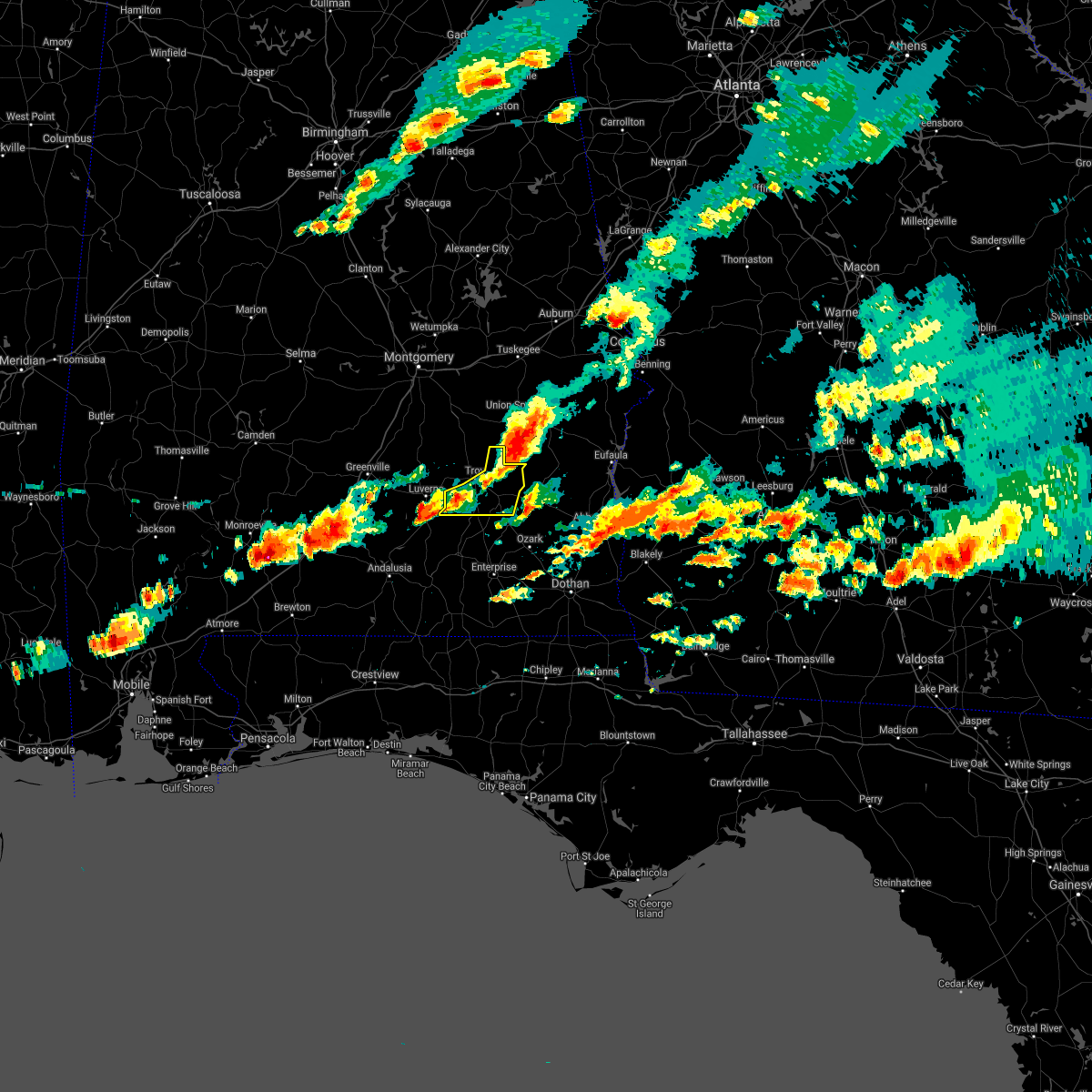 Interactive Hail Maps Hail Map for Goshen, AL