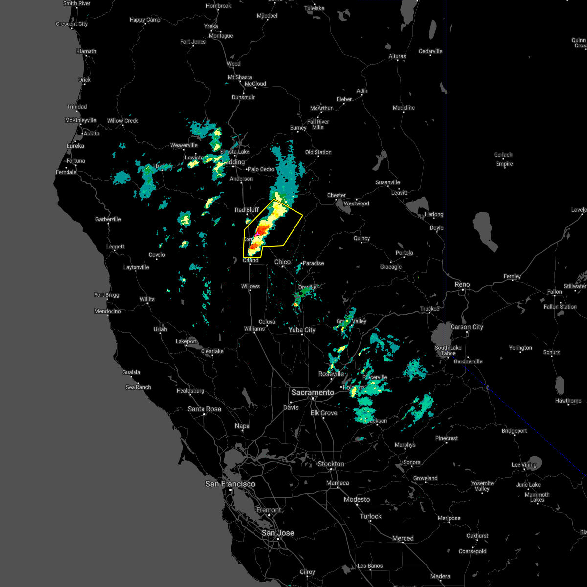 Interactive Hail Maps Hail Map for Corning, CA