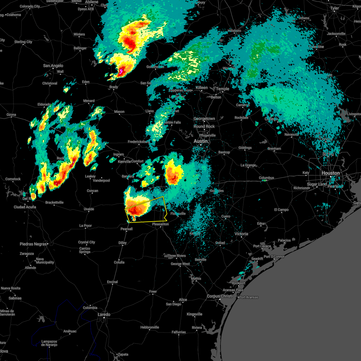 Interactive Hail Maps Hail Map for LaCoste, TX