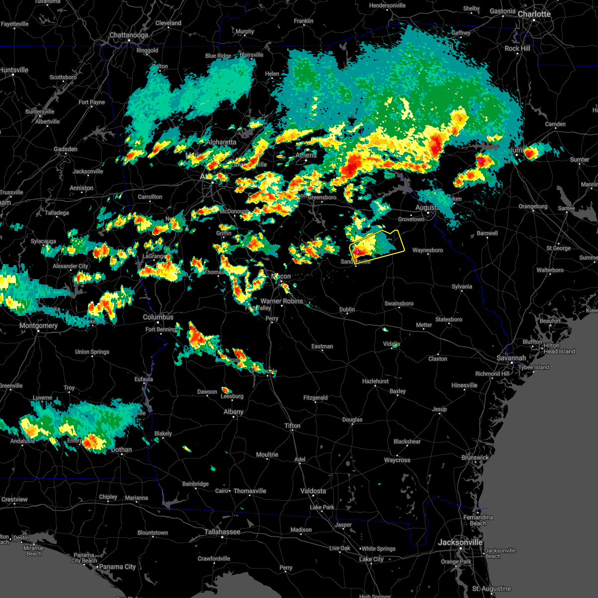 Interactive Hail Maps Hail Map for Wrens, GA