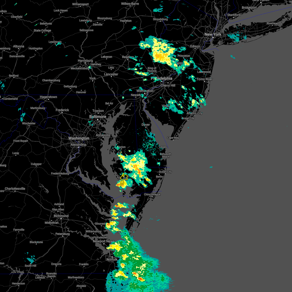 Interactive Hail Maps Hail Map for Elliott, MD