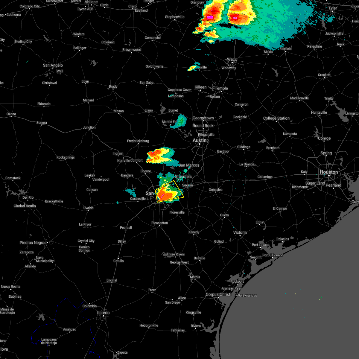 Interactive Hail Maps Hail Map for Live Oak, TX