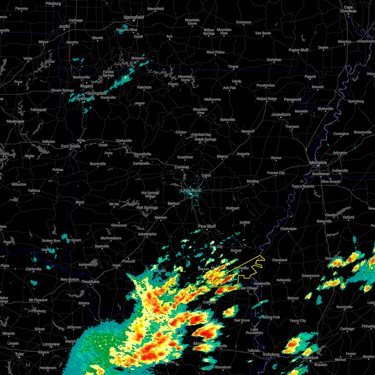 Hail Map for Arkansas City, AR Interactive Hail Maps