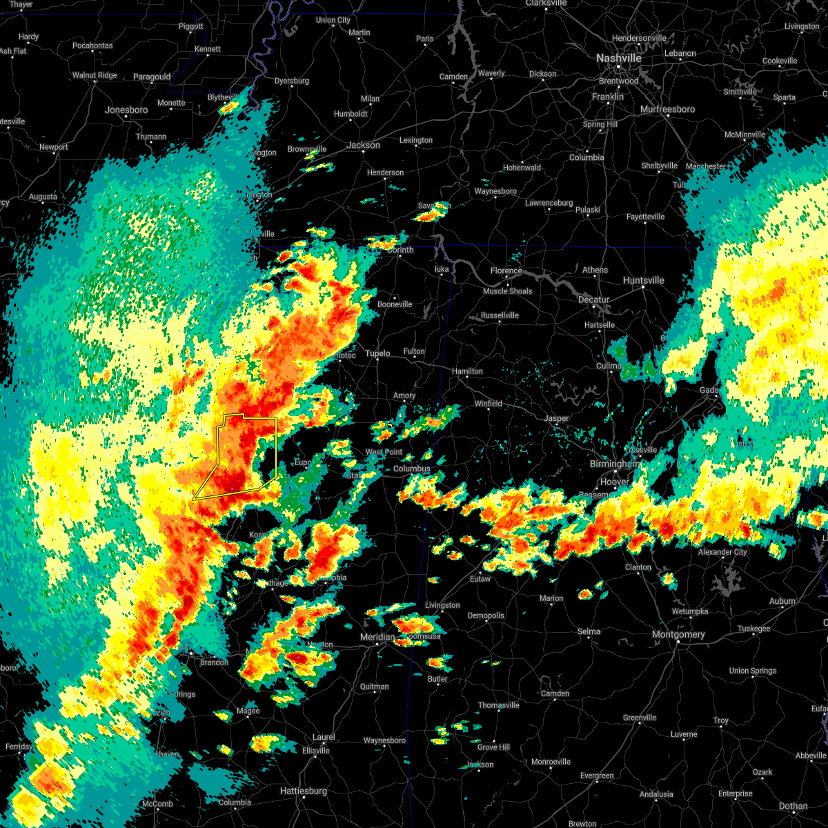 Interactive Hail Maps Hail Map for MS