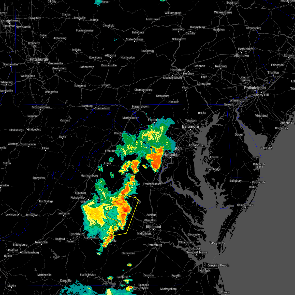 Interactive Hail Maps Hail Map for Mineral, VA