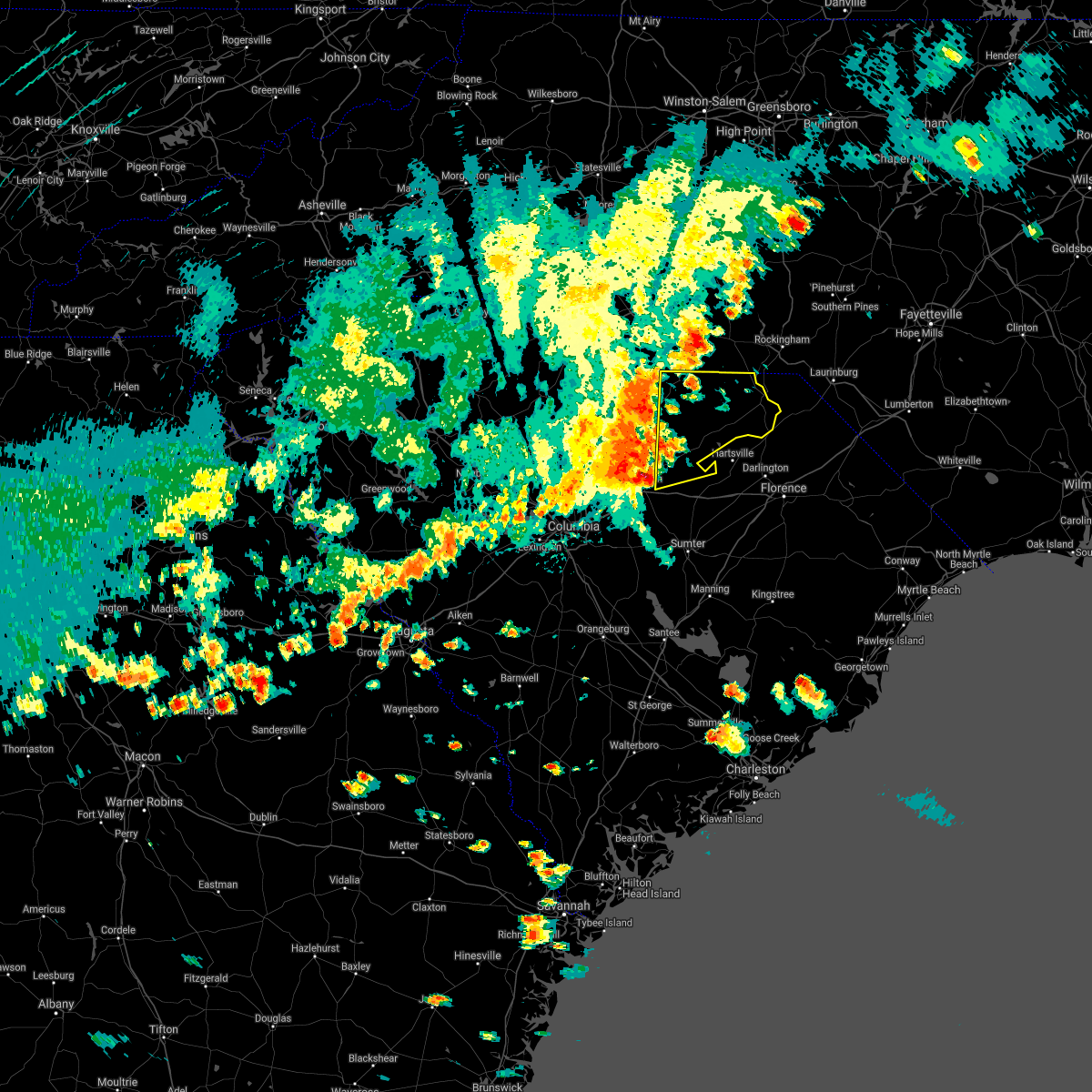 Interactive Hail Maps Hail Map for Bethune, SC