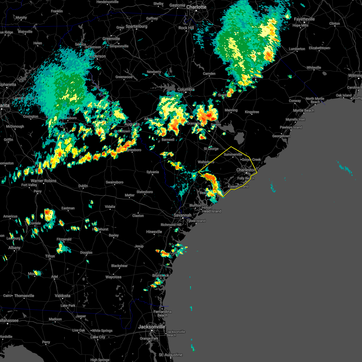 Interactive Hail Maps Hail Map for Cottageville, SC