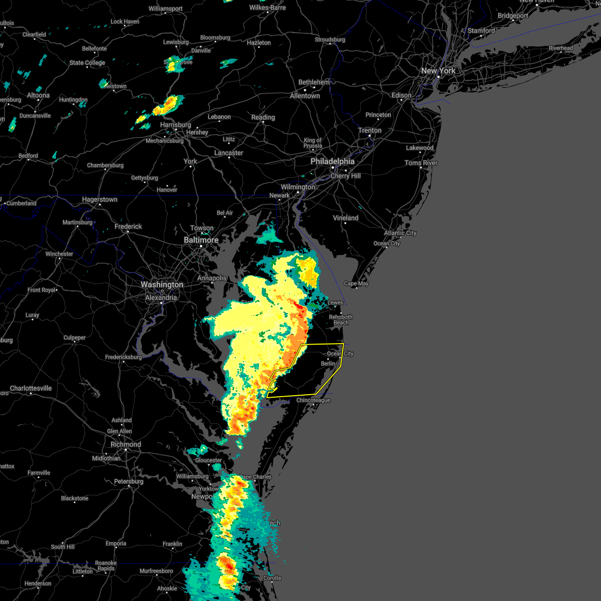 Interactive Hail Maps Hail Map for Ocean Pines, MD