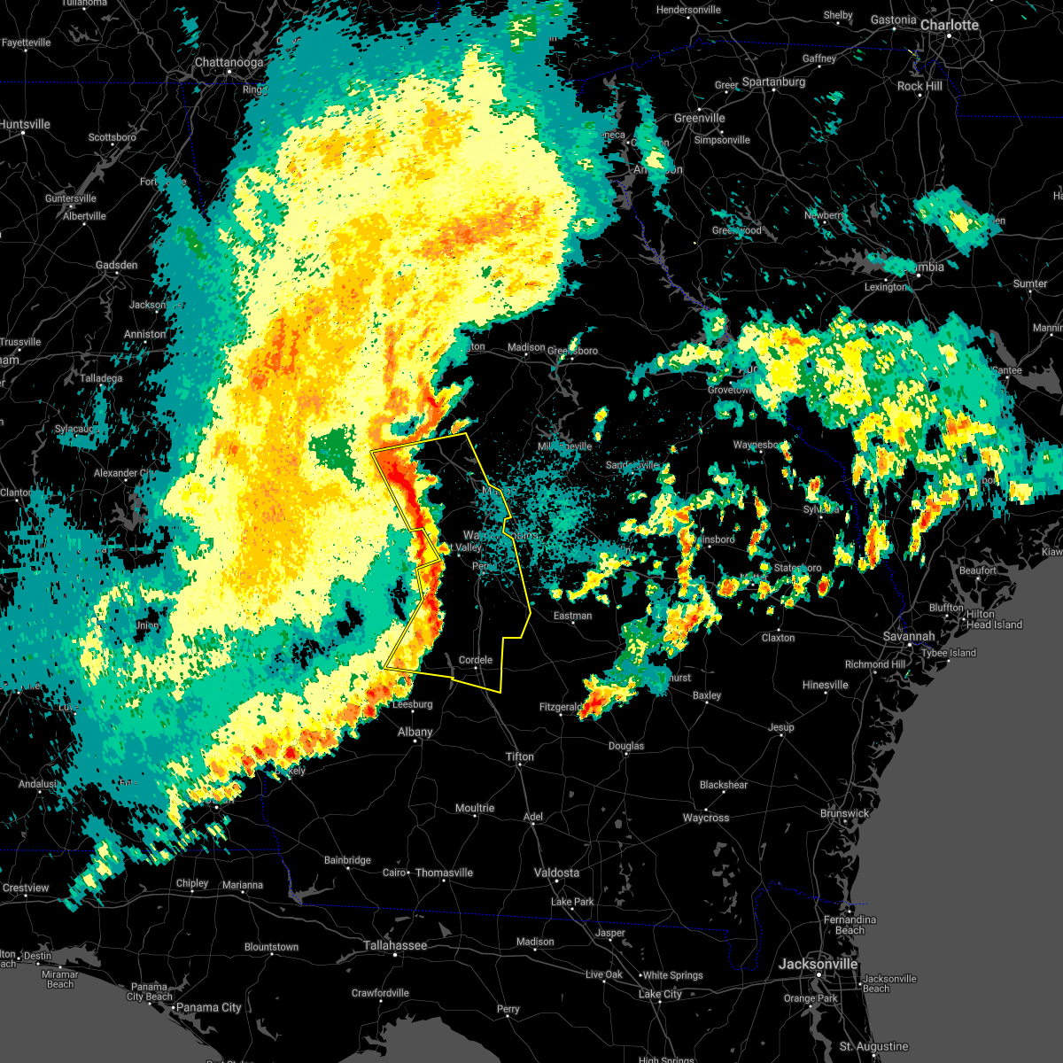 Interactive Hail Maps Hail Map for Milner, GA