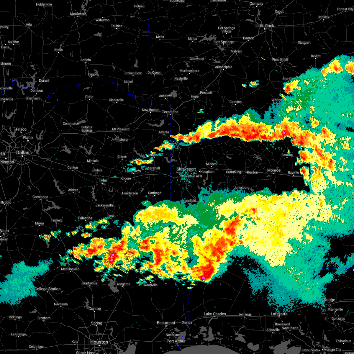 Interactive Hail Maps Hail Map for Groveton, TX