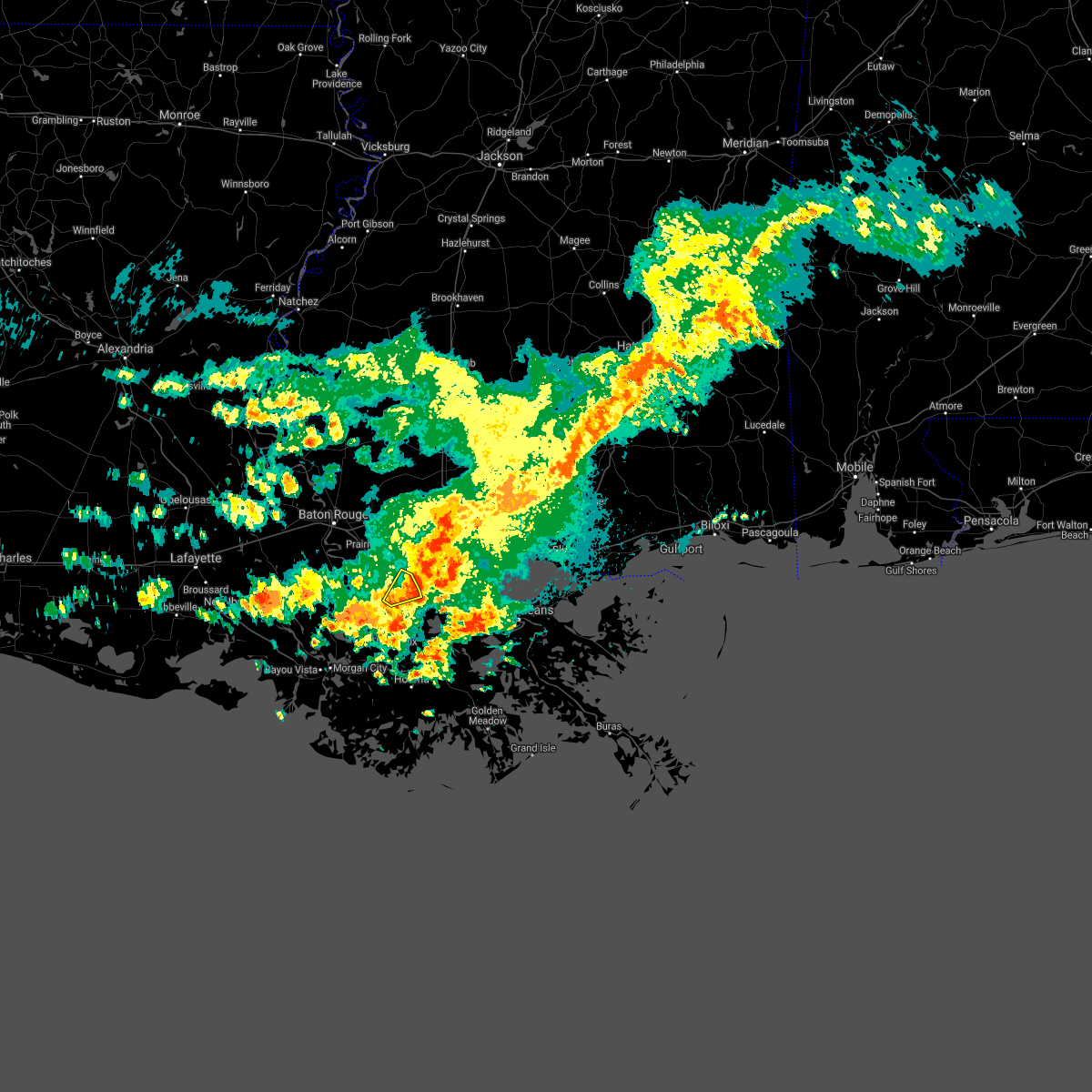 Interactive Hail Maps Hail Map for Gramercy, LA