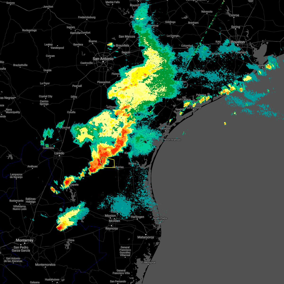 Interactive Hail Maps Hail Map for Realitos, TX