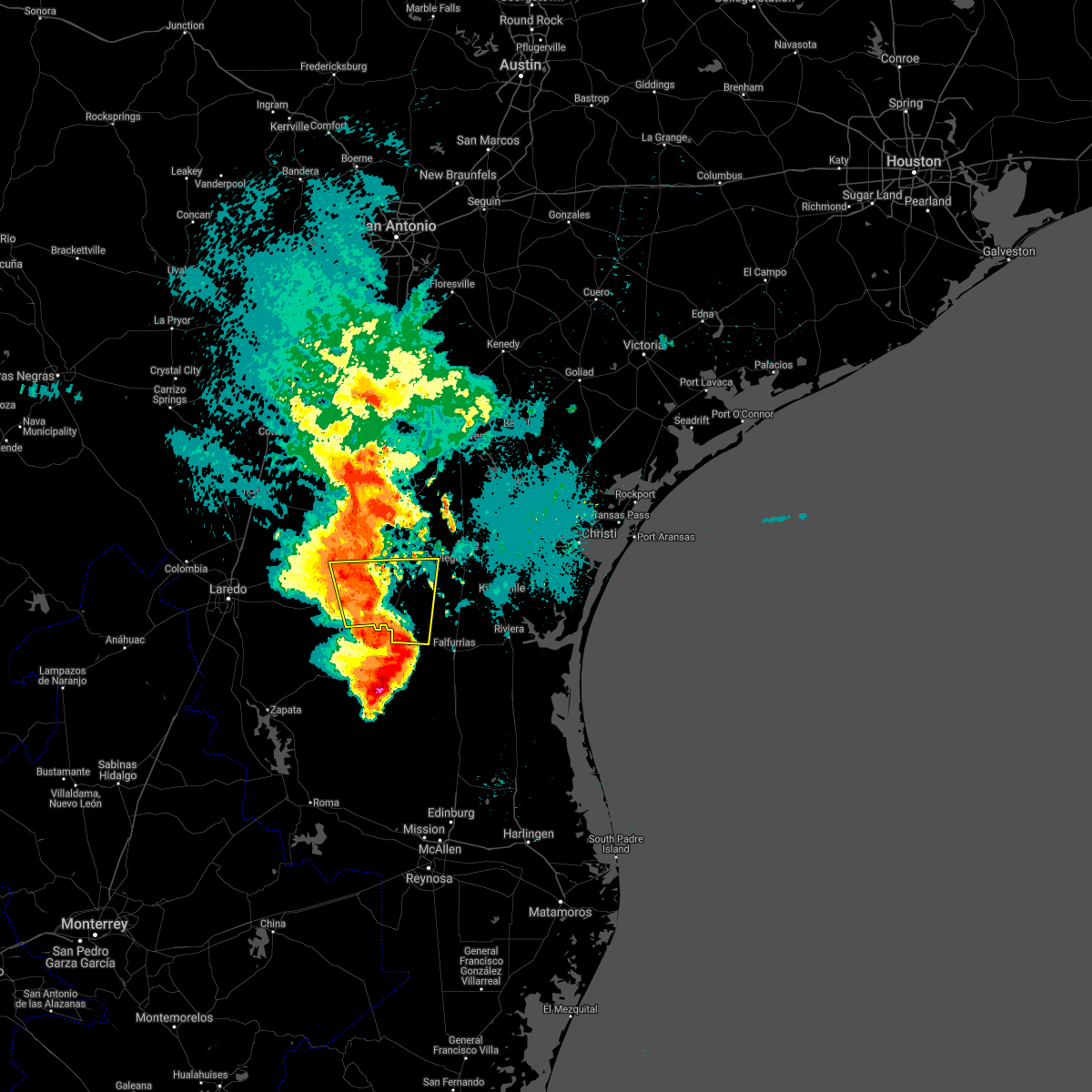 Interactive Hail Maps Hail Map for Realitos, TX