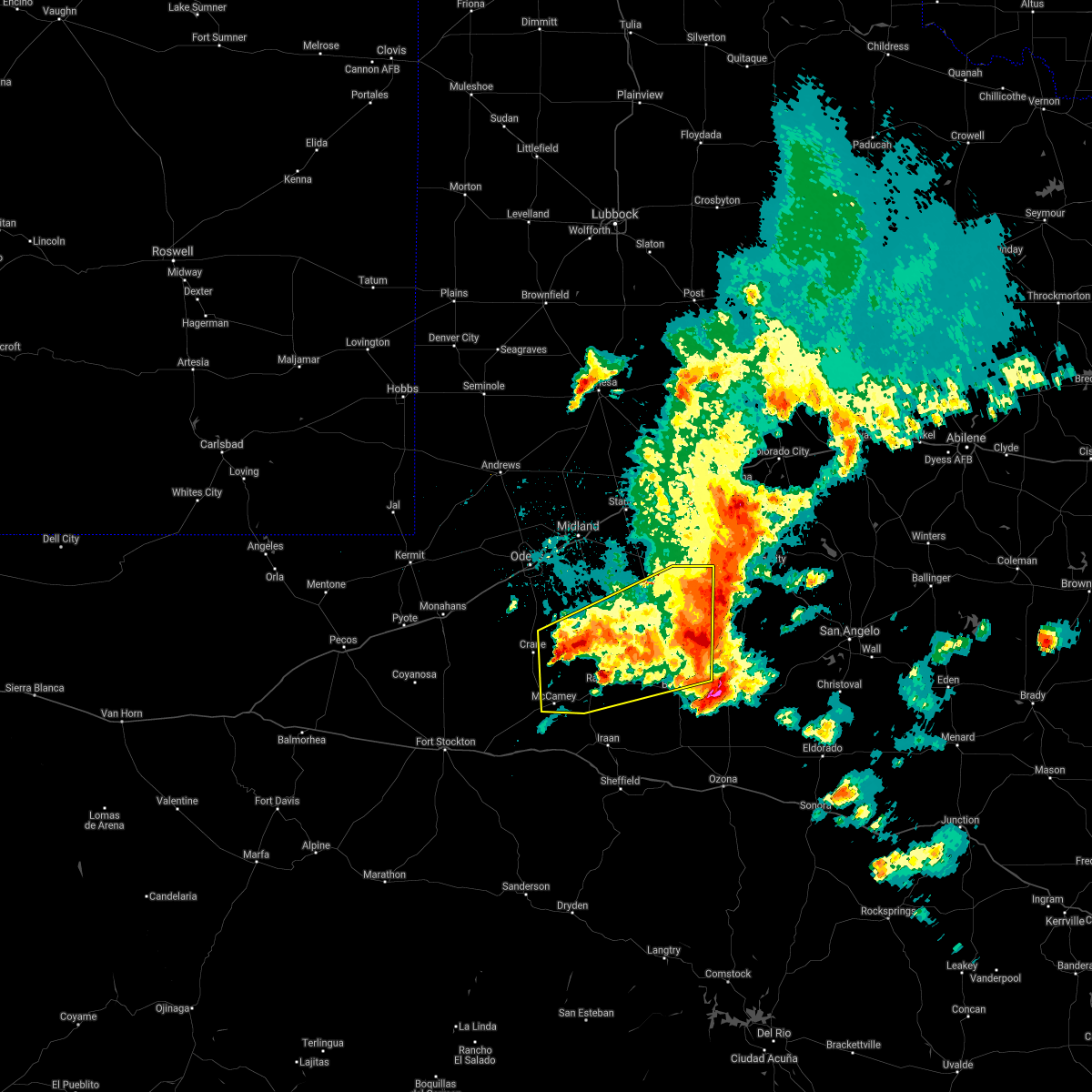 Interactive Hail Maps Hail Map for Rankin, TX